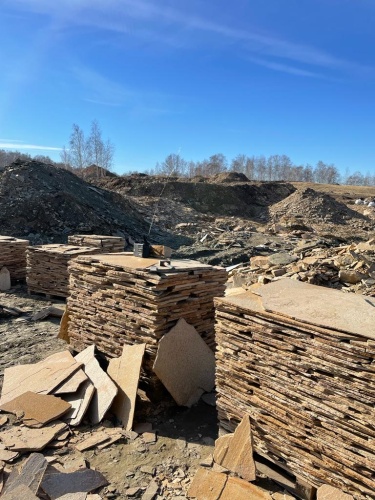 Плитняк златолит жёлтый золотистый для фасада 1,5-3см купить в Еманжелинске